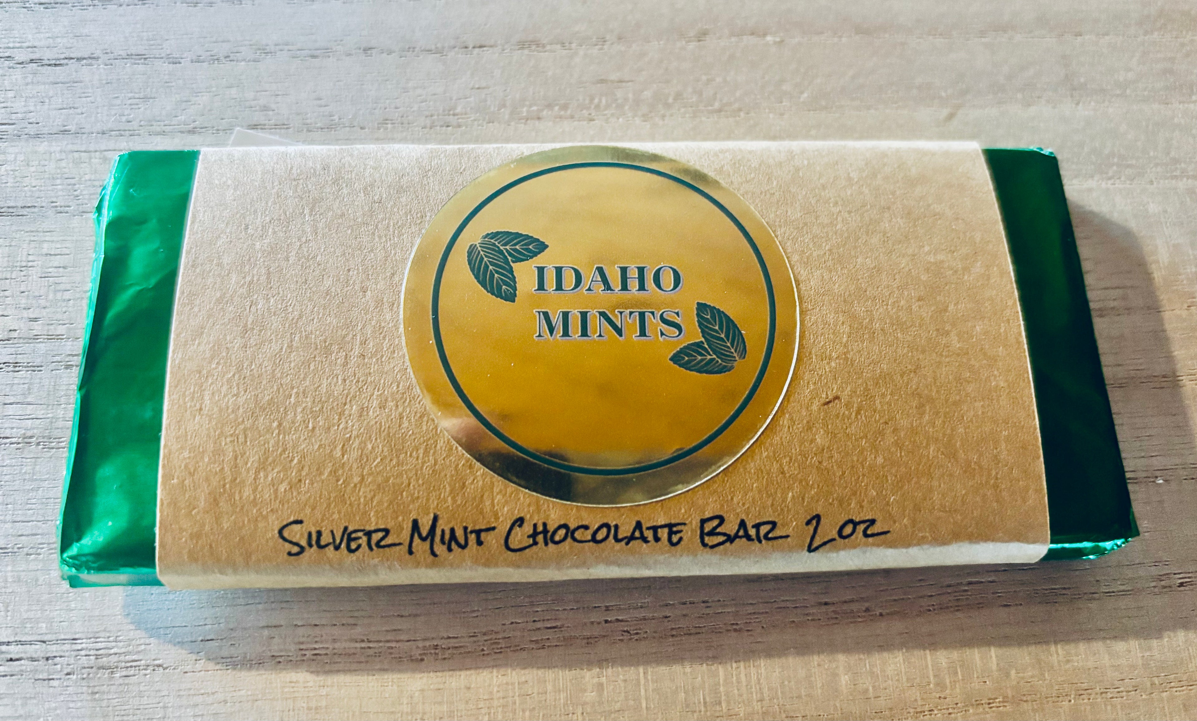 Idaho Silver Mint Chocolate Bar 2 oz