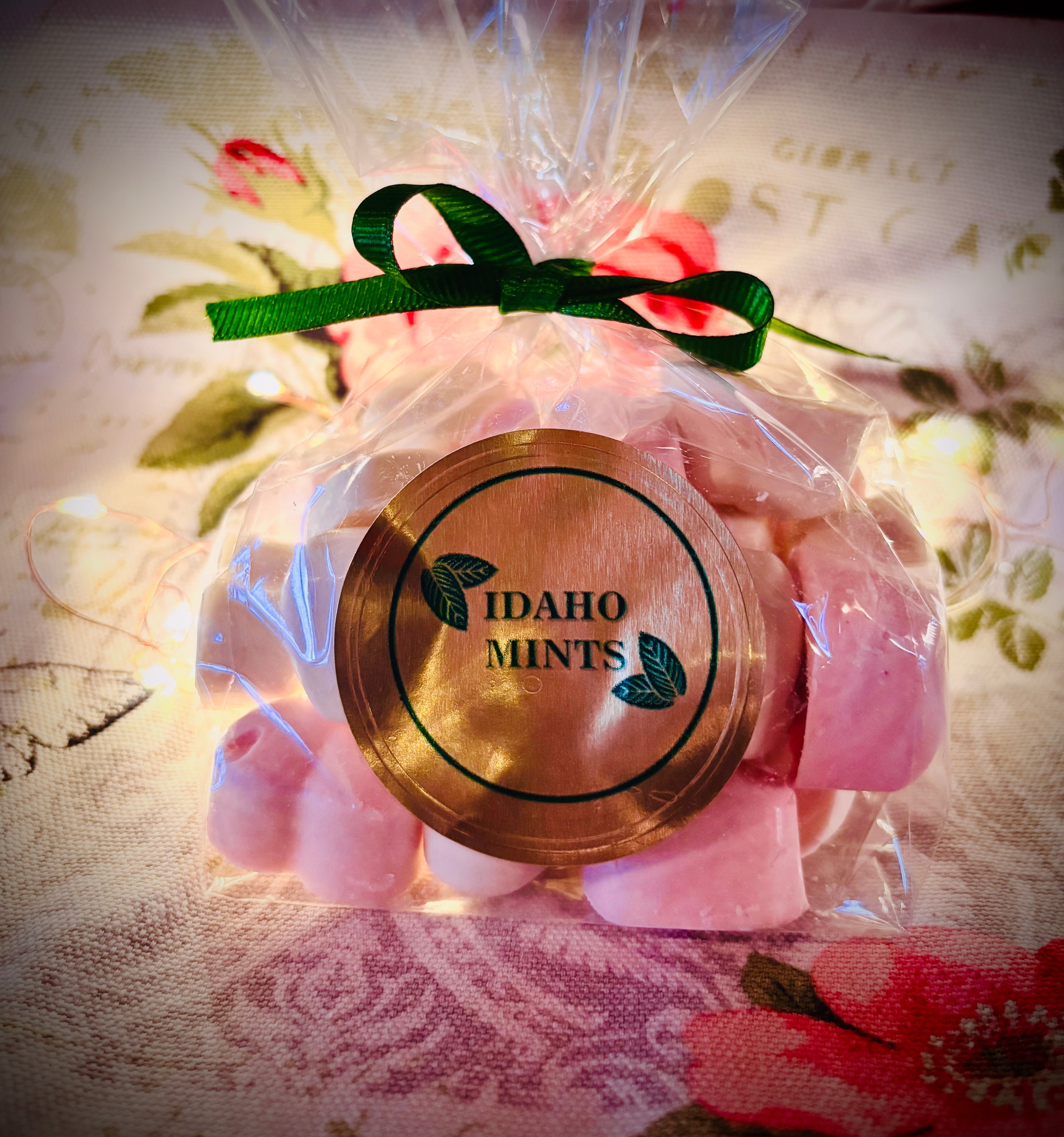 Valentine's Day Pink and White Heart Mints